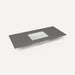 Quartz Stone Vanity Top, 49" x 3/4" x 22", Center Undercounter Sink, Three Hole