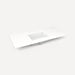Quartz Stone Vanity Top, 49" x 3/4" x 22", Center Undercounter Sink, Three Hole