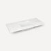 Quartz Stone Vanity Top, 49" x 3/4" x 22", Center Undercounter Sink, Single Hole
