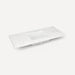 Quartz Stone Vanity Top, 49" x 3/4" x 22", Center Undercounter Sink, Three Hole