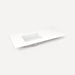 Robern Engineered Stone Top Quartz Stone Vanity Top, 49" x 3/4" x 22", Left Offset Undercounter Sink, Three Hole