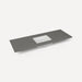 Quartz Stone Vanity Top, 61" x 3/4" x 22", Center Undercounter Sink, Single Hole