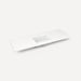Robern Engineered Stone Top Quartz Stone Vanity Top, 61" x 3/4" x 22", Center Undercounter Sink, Single Hole