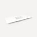 Quartz Stone Vanity Top, 61" x 3/4" x 22", Center Undercounter Sink, Three Hole