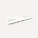 Quartz Stone Vanity Top, 61" x 3/4" x 22", Double Undercounter Sink, Three Hole