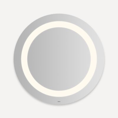 Robern Vitality Lighted Mirror, 30" Round, Inset Light Pattern, Warm White (3000K), Dimmable, Defogger