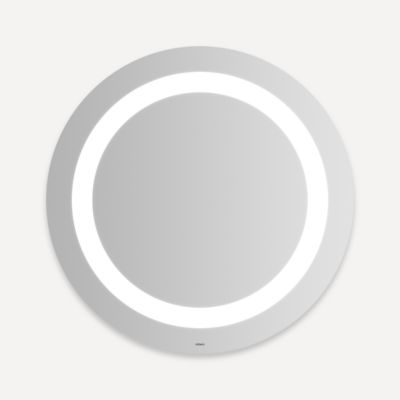 Robern Vitality Lighted Mirror, 30" Round, Inset Light Pattern, Cool White (4000K), Dimmable, Defogger