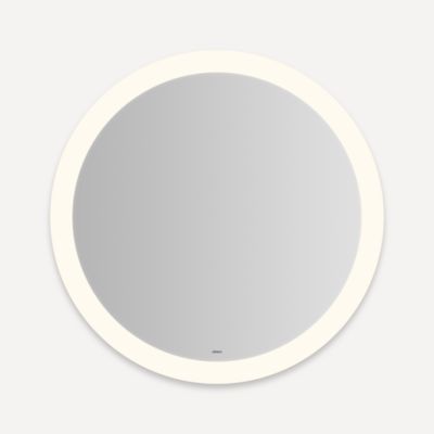 Robern Vitality Lighted Mirror, 30" Round, Perimeter Light Pattern, Warm White (3000K), Dimmable, Defogger