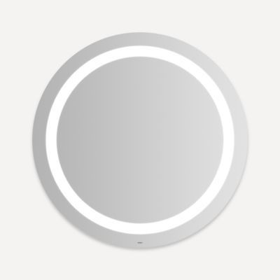 Robern Vitality Lighted Mirror, 40" Round, Inset Light Pattern, Cool White (4000K), Dimmable, Defogger