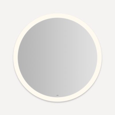 Robern Vitality Lighted Mirror, 40" Round, Perimeter Light Pattern, Warm White (3000K), Dimmable, Defogger