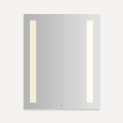Robern Vitality Lighted Mirror, 24" x 30" x 1-3/4", Column Light Pattern, Warm White (3000K), Dimmable, Defogger