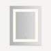 Robern Vitality Lighted Mirror, 24" x 30" x 1-3/4", Inset Light Pattern, Warm White (3000K), Dimmable, Defogger
