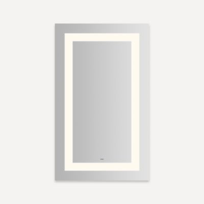 Robern Vitality Lighted Mirror, 24" x 40" x 1-3/4", Inset Light Pattern, Warm White (3000K), Defogger