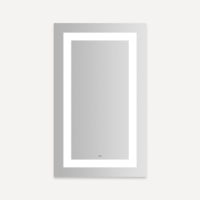 Robern Vitality Lighted Mirror, 24" x 40" x 1-3/4", Inset Light Pattern, Cool White (4000K), Dimmable, Defogger