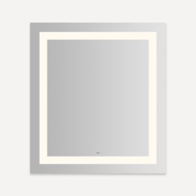 Robern Vitality Lighted Mirror, 36" x 40" x 1-3/4", Inset Light Pattern, Warm White (3000K), Dimmable, Defogger