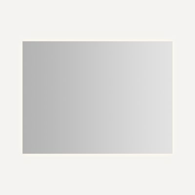 Robern Vitality Lighted Mirror, 48" x 36" x 1-3/4", Glow Light Pattern, Warm White (3000K), Dimmable, Defogger, Flippable