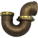 Wal-rich Corporation 1212002 Trap, 1-1/2 x 1-1/4 in Nominal, FIP Connection, Brass, Rough Brass