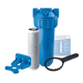 Atlas Filtri ZC111T618 2-1/2" x 10" - 3P Housing + 5 Micron Carbon Filter + Bracket & Wrench - 3/4" NPT