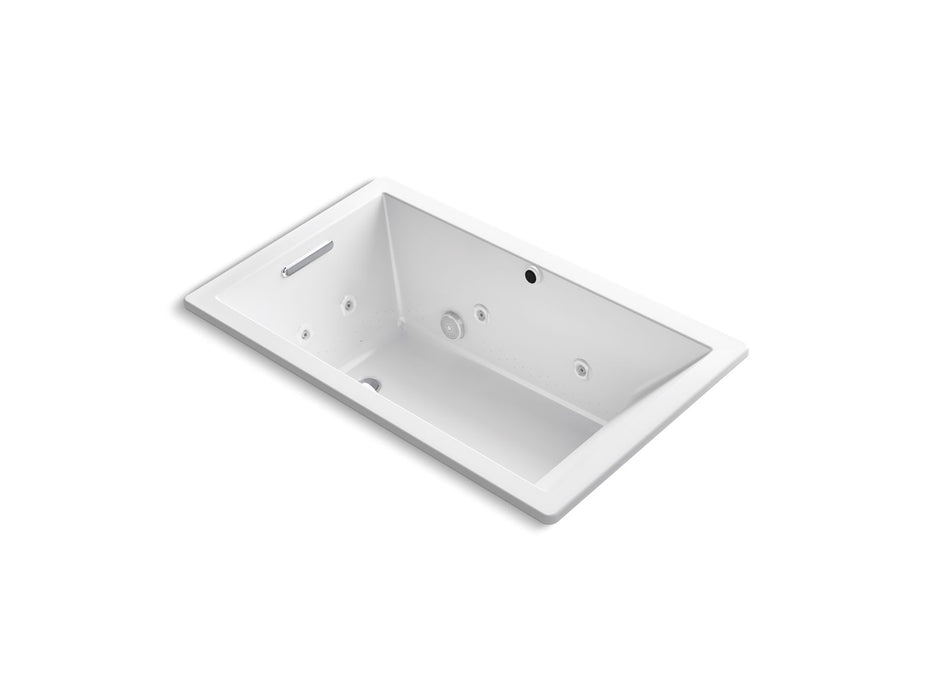 KOHLER K-1849-XHGH Underscore 60" x 36" drop-in Heated BubbleMassage air bath with whirlpool