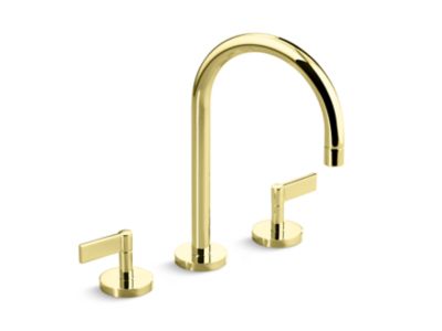 Kallista One Basin Set, Gooseneck, Lever Handle