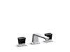 Kallista P24705-CB Per Se Sink Faucet, Black Crystal Knob