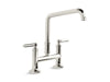 Kallista P25001-00 Quincy Bridge Faucet, Deck Mount