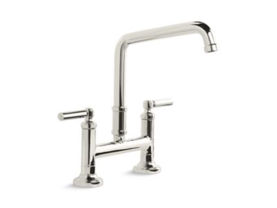 Kallista P25001-00 Quincy Bridge Faucet, Deck Mount