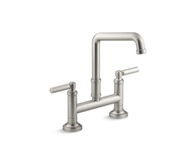 Kallista P25001-00 Quincy Bridge Faucet, Deck Mount