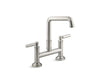 Kallista P25001-00 Quincy Bridge Faucet, Deck Mount