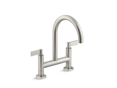 Kallista P25202-LV One Kitchen Bridge Faucet, D-Mount, Lv