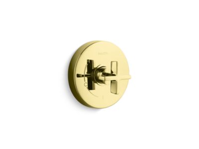 Kallista One Pb Shower Trim W/O Divrt, Cross Hdl