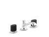 Kallista P25056-CMB Script Sink Faucet, Low Spt, Blk Porc