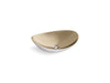Kallista P74108-WHT Myam Vessel, Matte White, Satin Bronze