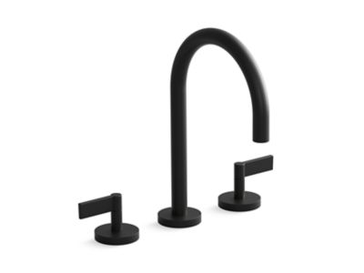 Kallista One Basin Set, Gooseneck, Lever Handle