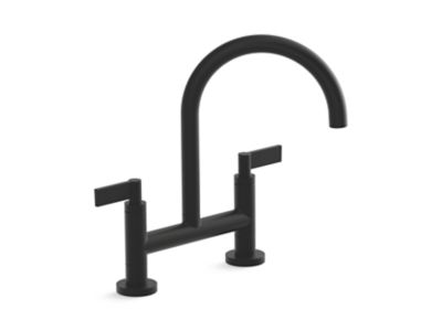 Kallista P25202-LV One Kitchen Bridge Faucet, D-Mount, Lv