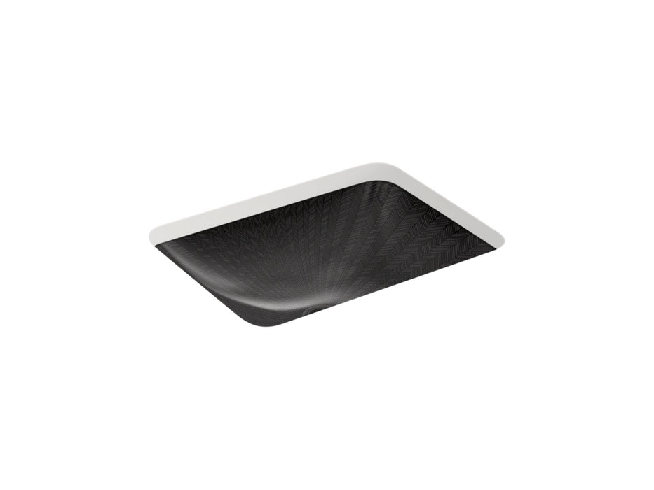 KOHLER K-29471-HD2 Sartorial Herringbone Caxton 20" rectangular undermount bathroom sink