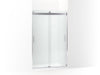 KOHLER K-706008-D3 Levity Sliding shower door, 74" H x 43-5/8 - 47-5/8" W, with 1/4" thick Frosted glass