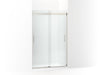 KOHLER K-706008-D3 Levity Sliding shower door, 74" H x 43-5/8 - 47-5/8" W, with 1/4" thick Frosted glass