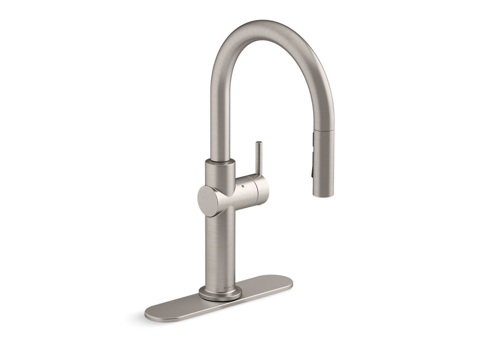 KOHLER K-22974 Crue Touchless pull-down kitchen sink faucet with three-function sprayhead
