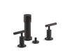 KOHLER Purist Vertical spray bidet faucet with lever handles