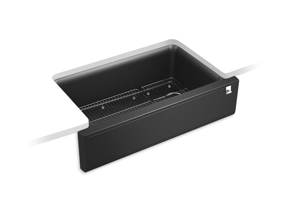 KOHLER Cairn 34" undermount single-bowl farmhouse kitchen sink