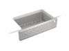 KOHLER Cairn 34" undermount single-bowl farmhouse kitchen sink with faceted design