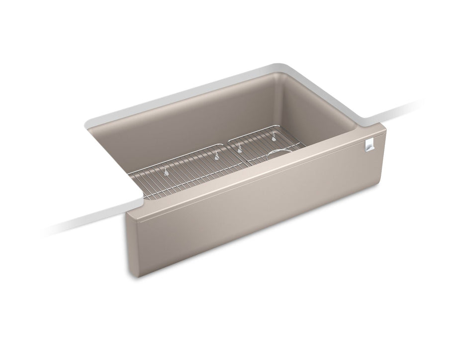 KOHLER Cairn 34" undermount single-bowl farmhouse kitchen sink