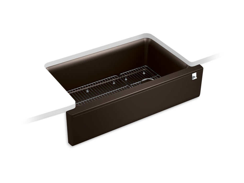 KOHLER Cairn 34" undermount single-bowl farmhouse kitchen sink