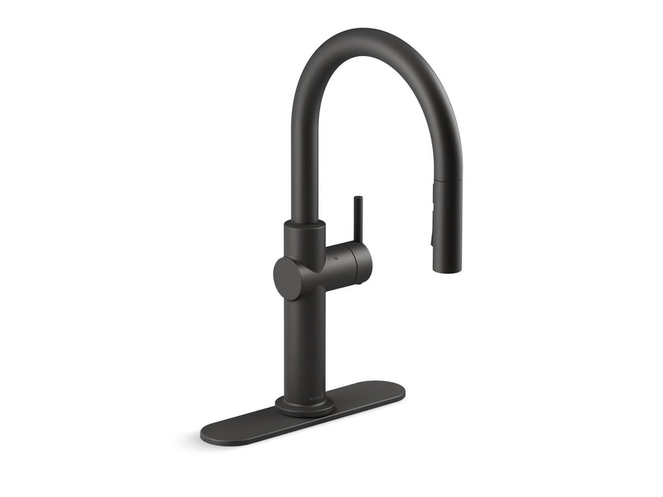 KOHLER K-22974 Crue Touchless pull-down kitchen sink faucet with three-function sprayhead