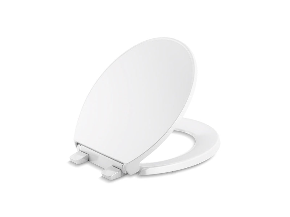 KOHLER Border ReadyLatch Quiet-Close round-front toilet seat with antimicrobial agent