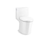 KOHLER K-1381 Veil One-piece elongated toilet with skirted trapway, dual-flush