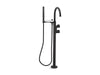 KOHLER K-T77984-4 Components Floor-mount bath filler trim with lever handles and handshower
