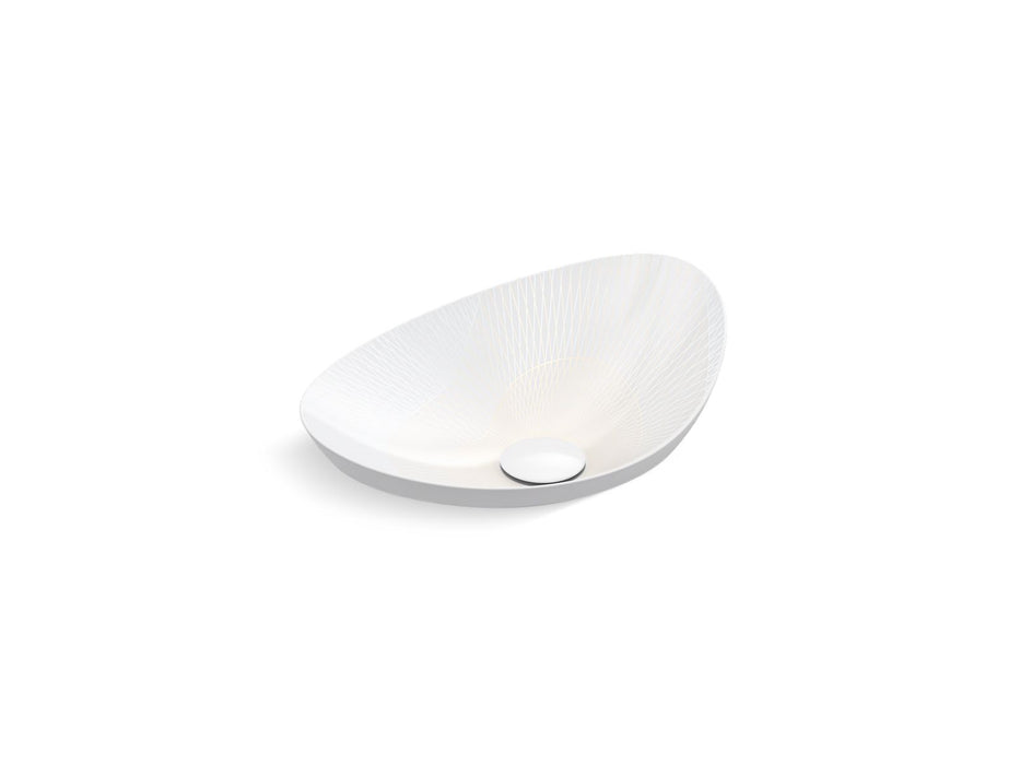 KOHLER 18.02 by Janet Echelman Veil 21" oval vessel bathroom sink, no overflow