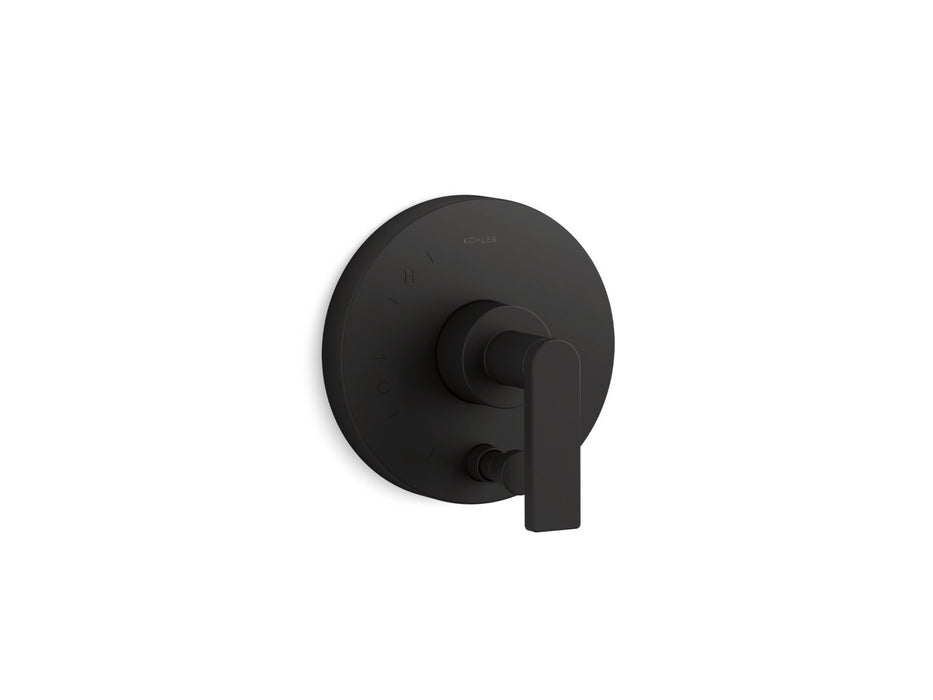 KOHLER Composed Rite-Temp valve trim with push-button diverter and lever handle